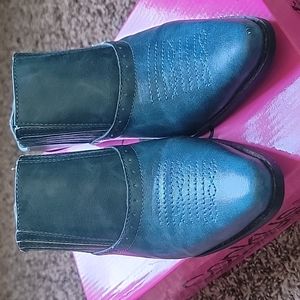 Corkys "Manny" Turquoise Mule/Slide